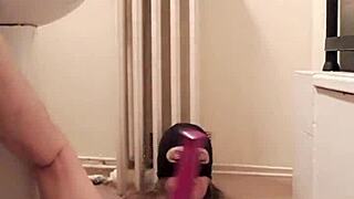 Whore Slave Pipes in Bdsm Blowjob Session
