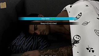 Intertwined scenes in a series of 128.