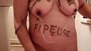 Whore Slave Pipes in Bdsm Blowjob Session