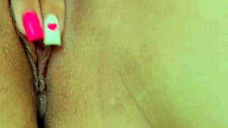 young asian pussy fingered close-up to orgasm