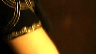 asian brunette dances nude with music. clothes ripped in solo striptease.