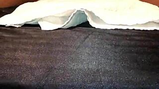 Tied down ebony girl squirting on big black cock 😩