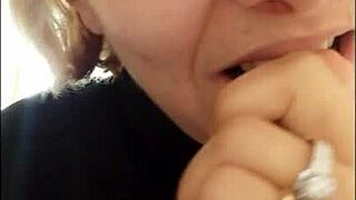 With stockings on my face, I look like a pig with a funny nose