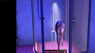 Showering in Cartoon Fun