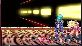 In this 3D cartoon game, the final fuck scene plays again.