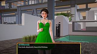 My new family 315 - a game episode with redhead character and small tits.