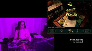 Blackmoor manor play through part 3 with naked brunette and big natural tits