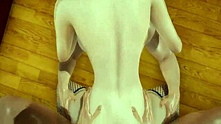 Konan bent over in doggystyle threesome DP