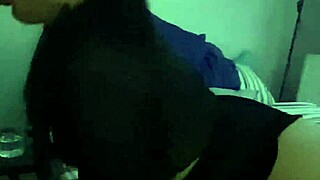 Big tits girl giving blowjob in lingerie