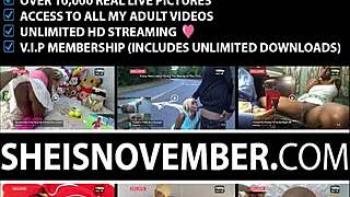 Msnovember's huge tits jiggle in bed with panties