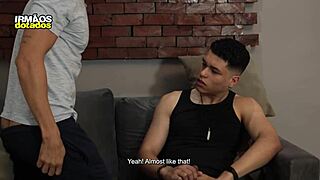 Stepfather Teaches Stepson Bareback Fucking