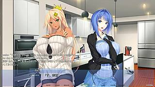 stepsis gets sandwiched in harem doggystyle