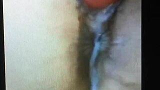 masturbating with dildo brings intense orgasm