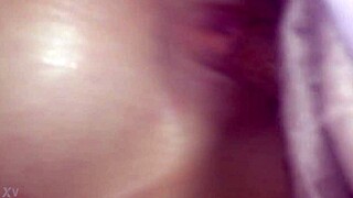 fucking my chick from the bottom view in this intense session