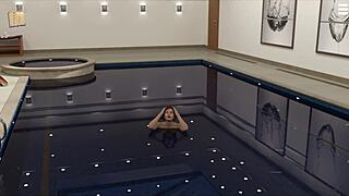 Knockout master 16 dominates in bikini, showcasing big tits and ass in maledom scene.