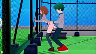 Ochako Uraraka And Izuku Midoriya Intense Sex - My Hero Academia Hentai