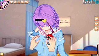 touhou satori gets big tits rubbed in 3d hentai game