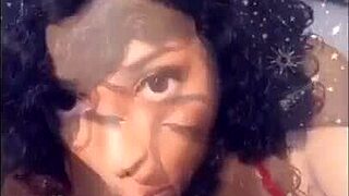 The gorgeous lightskin german teen 18+ exclaims, 'Suck this big cock!'