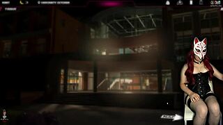 Шаги разврата 36 - Колледж-герл показывает трусики на дикой игре ночью