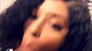 The gorgeous lightskin german teen 18+ exclaims, 'Suck this big cock!'