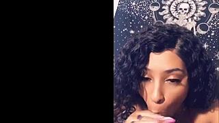 The gorgeous lightskin german teen 18+ exclaims, 'Suck this big cock!'