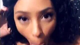 The gorgeous lightskin german teen 18+ exclaims, 'Suck this big cock!'