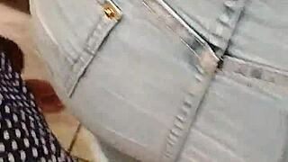 Skirtshouse Intensely Fucks Clara In Jeans Skirt Outfit