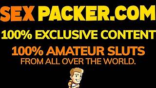 The fit Latina redhead gives a sloppy blowjob before a hard doggystyle fuck