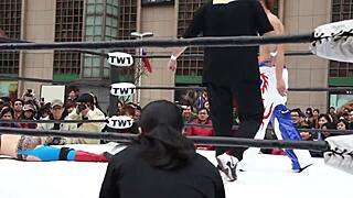 i watched the 2013 wrestling match between dou yu and apple miyuki.