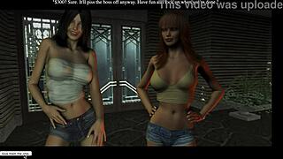 Kelly in lingerie invites blowjob and shaved pussy fun indoors.