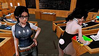 harem hotel 418 with cute 3d characters in outfits