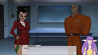 Ebony Tattoo Girl Experiences Anal Orgasm in Hentai