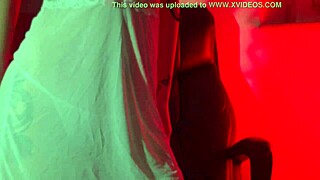 Is this sneaky bride teasing you with her boobs?