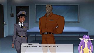 Ebony Tattoo Girl Experiences Anal Orgasm in Hentai