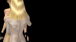 These animated 3D lesbians are rubbing pussies and fucking from behind 😍