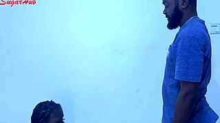 hot ebony girl gets crushed by big black cock