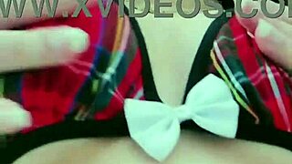 Naughty Student Plays With Dildo In Bathroom, Masturbating And Sucking It