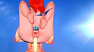 grown gwen tennyson in bikini sex on the beach for ben10 😎