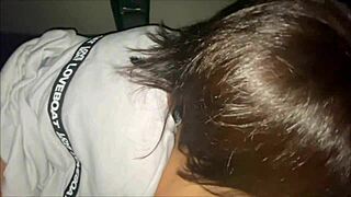 Perverted Couple Starts In Car During Night Drive