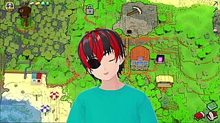 Hot Babe In Underwear Parodies Hornycraft With Big Tits