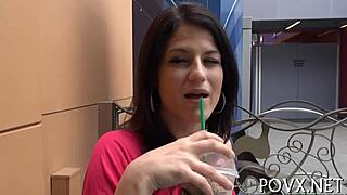 couple teen slut blowjob cock hardcore shaved pussy hairless sex