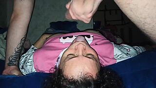 Mature milf loves sucking cock and rimming for her son's friend