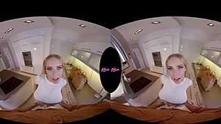 big titty blonde teen gets smashed in kitchen