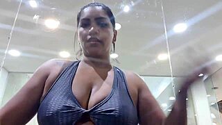 Sweaty Gym Feet and Pussy Riding Outdoor