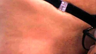 passionate couple makes love after work