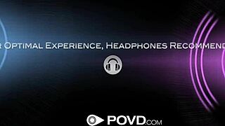 Naughty Blonde Anya Olsen POV Deepthroat Cumshot