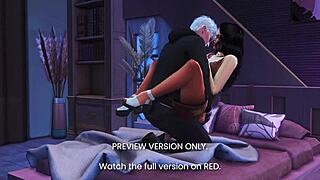 in this 3d hentai, naughty anime girls have playful sex