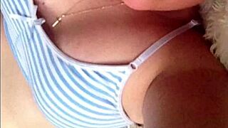 Sexy white teen with big tits