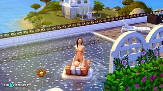 Jade Rosa heats up Passionpool in Sims 4!