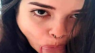 white wolf slut sucking in front of jacuzzi!